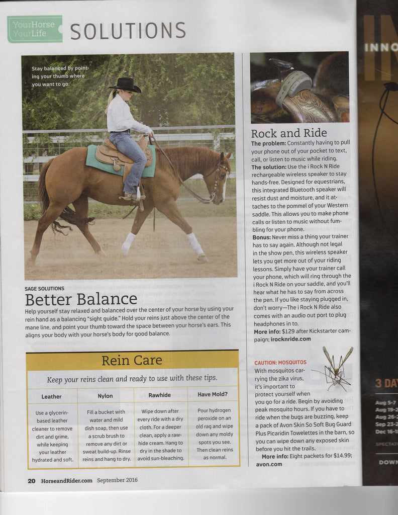Horse & Rider Article! I Rock N Ride