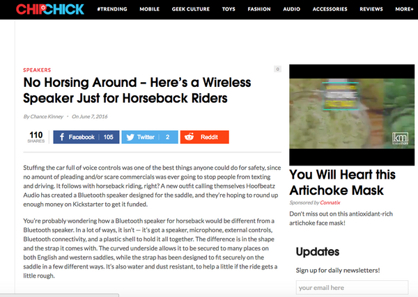i Rock N Ride tm by Hoofbeatz Audio in the news! Awesome write up @ ChipChick